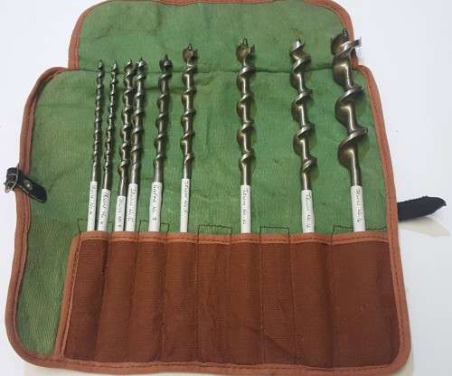 Auger Drill Bits  Set of 9 (Irwin and Gilpins)