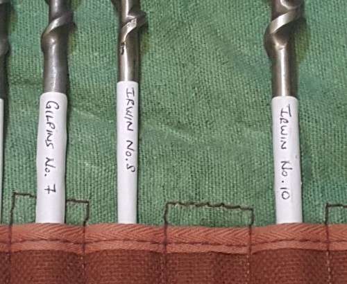 Auger Drill Bits  Set of 9 (Irwin and Gilpins)