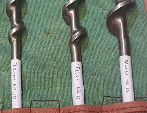 Auger Drill Bits  Set of 9 (Irwin and Gilpins)