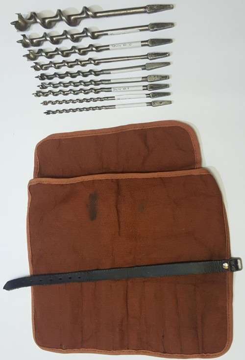 Auger Drill Bits  Set of 9 (Irwin and Gilpins)