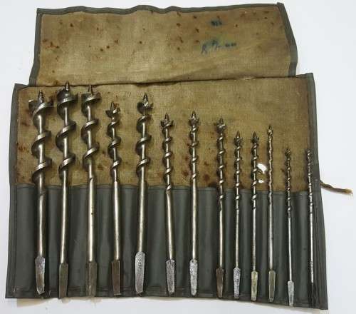 Auger Drill Bits  Set of 13 (BEWU  West Germany)