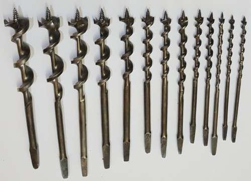 Auger Drill Bits  Set of 13 (BEWU  West Germany)