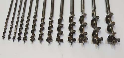 Auger Drill Bits  Set of 13 (BEWU  West Germany)