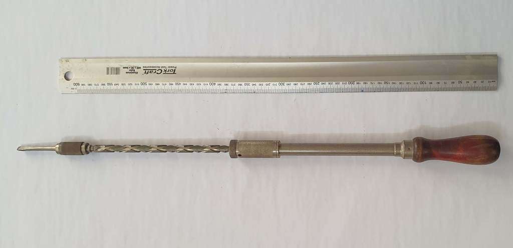 Vintage Millers Falls No. 620A Double Spiral Ratcheting Screwdriver (Pump Action Large Screwdriver)