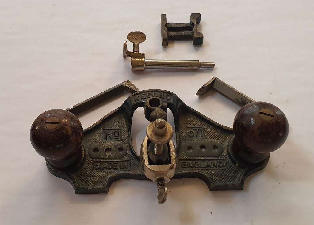 Vintage Record No 071 Router Plane  Older Model, Complete with All Bits & Pieces