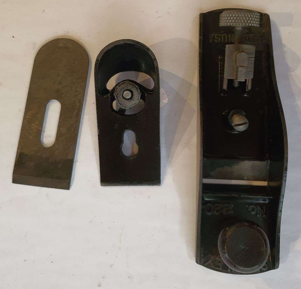 Vintage Stanley No. 220 Block Plane - Made in USA