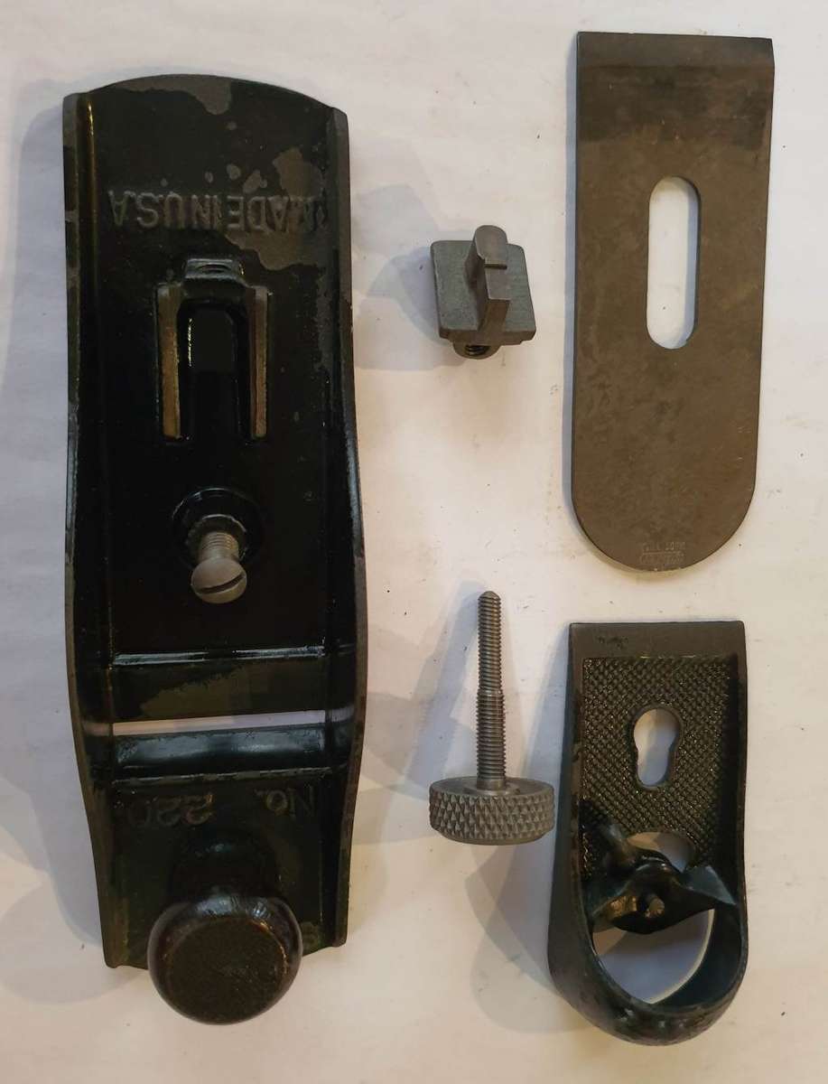 Vintage Stanley No. 220 Block Plane - Made in USA