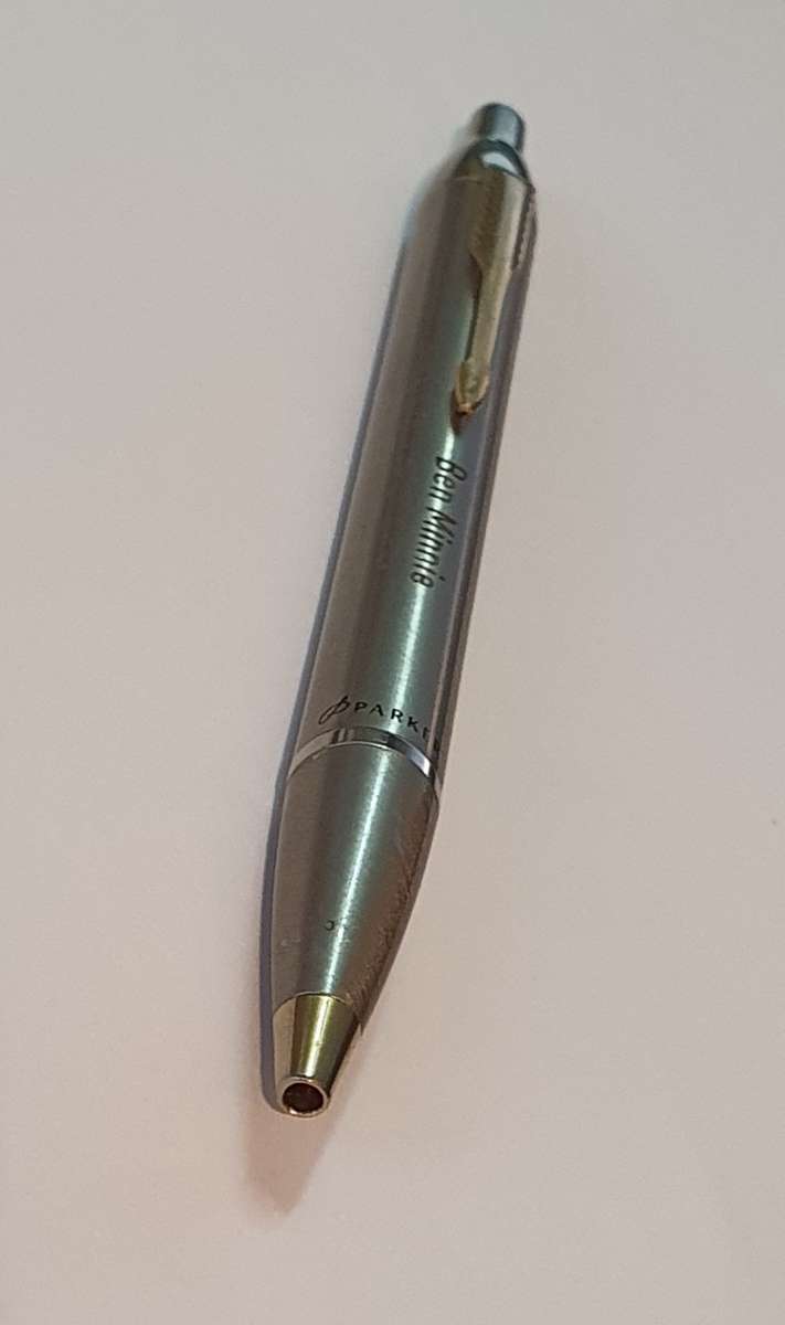 Vintage Parker IM Ball Point  Full Metal Body With Champagne Trim (Personalised)