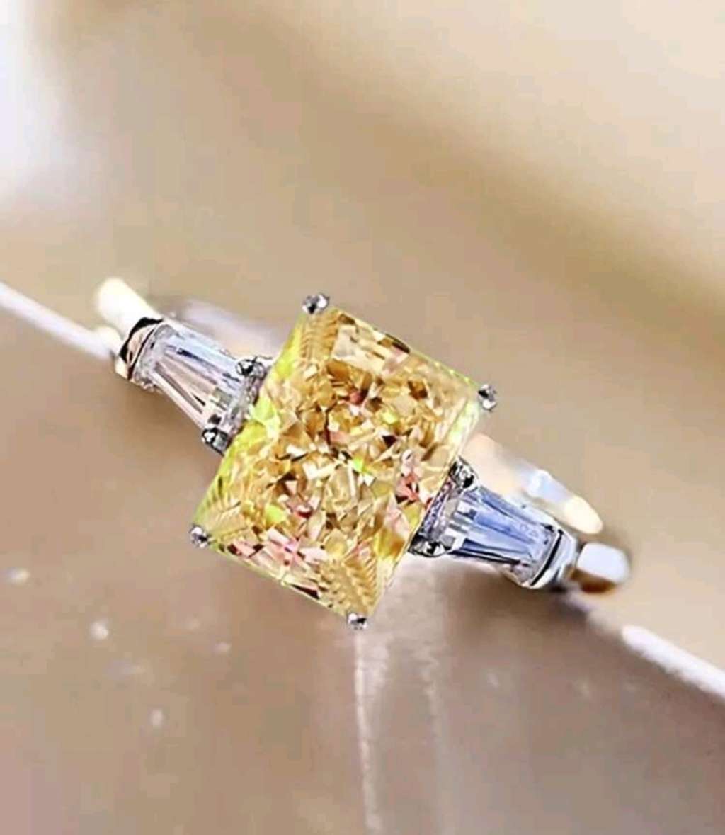 1 PC Fashion Cubic Zirconia Ring For Women Wedding Engagement Valentine`s Day Party Gift