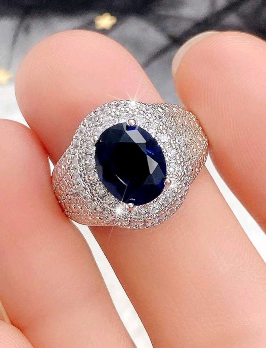 1pc Glamorous Cubic Zirconia Decor Ring For Women For Valentine`s Day Gift