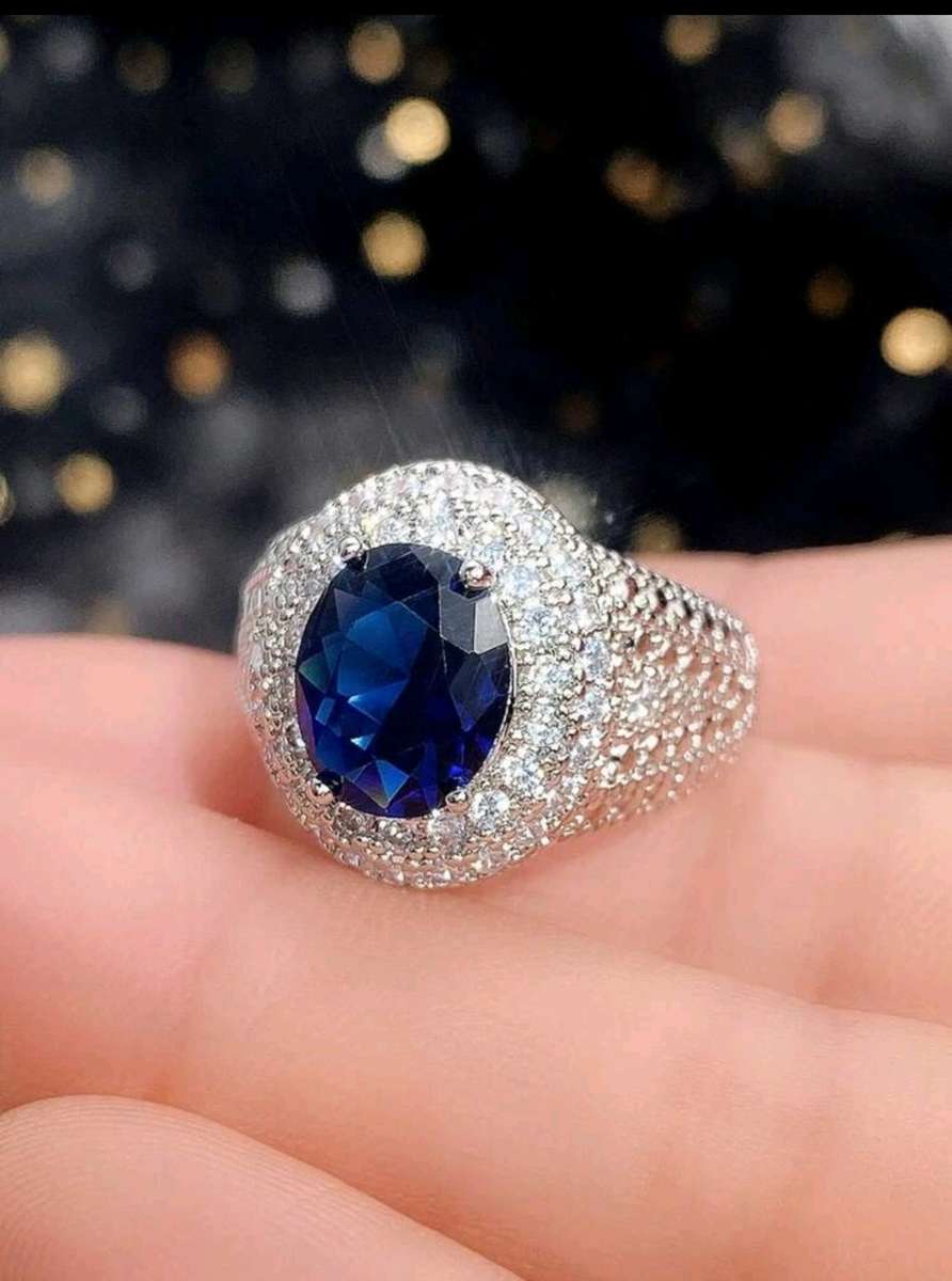 1pc Glamorous Cubic Zirconia Decor Ring For Women For Valentine`s Day Gift
