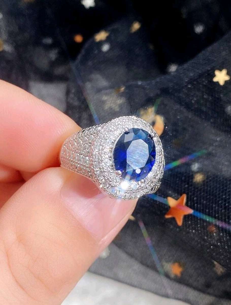 1pc Glamorous Cubic Zirconia Decor Ring For Women For Valentine`s Day Gift