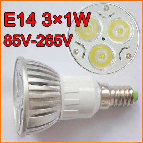 E14 LED Warm White 3W 3x1W DOWN LIGHT BULB