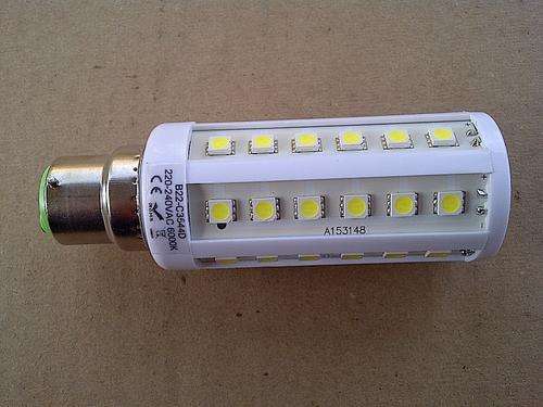 B22 bayonet 7.5W 220V Corn Light Bulb / Lamp Cool White, 44 SMD 5050 LED, Energy saving, Modern look