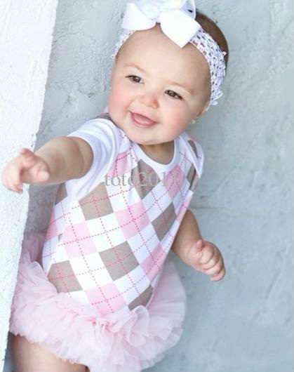 Very cute baby girle tutu romper!
