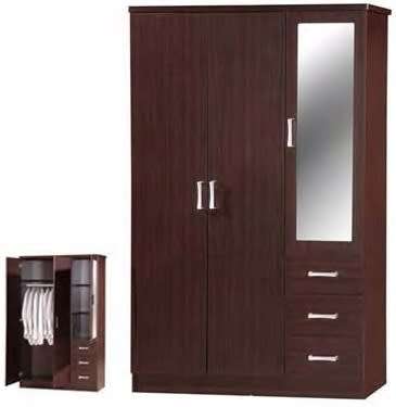 3 Door & 3 Drawer Wardrobe