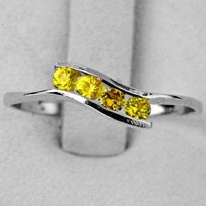 GORGEOUS NATURAL YELLOW SAPPHIRE RING - SOLID 925 STERLING SILVER!