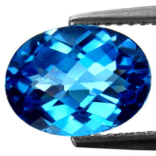 STUNNING 3.60 CTS 100% NATURAL SWISS BLUE TOPAZ!