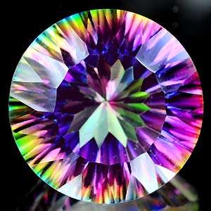 AWESOME 13.77 CTS NATURAL RAINBOW MYSTIC QUARTZ!