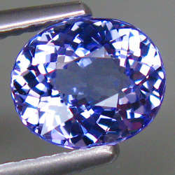 BEAUTIFUL 1.35 CT NATURAL MODERATE VIOLET BLUE D-BLOCK TANZANITE!