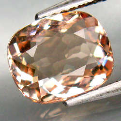 DAZZLING 2.14 CTS 100% NATURAL ORANGE PINK MORGANITE!