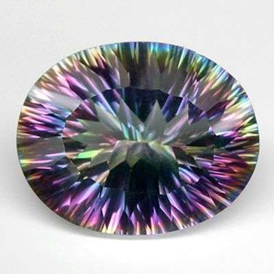 STUNNING 10.79 CTS NATURAL RAINBOW MYSTIC QUARTZ!