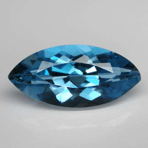 STRIKING 4.25 CTS NATURAL LONDON BLUE TOPAZ - WOW!!!