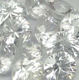 PARCEL WITH A MINIMUM OF 50 NATURAL DIAMOND WHITE ZIRCONS - 1.85 TCW - 2 PARCELS AVAILABLE!