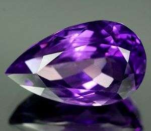 STUNNING 6.33 CT PEAR CUT 100% NATURAL AMETHYST - FEBRUARY BIRTHSTONE!