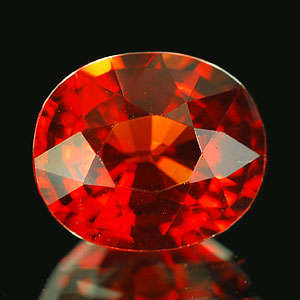 100% NATURAL 1.19 CT REDDISH ORANGE SPESSARTINE GARNET!