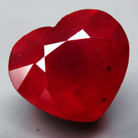 STUNNING 5.46 CT HEART SHAPE NATURAL TOP BLOOD RED MADAGASCAN RUBY!