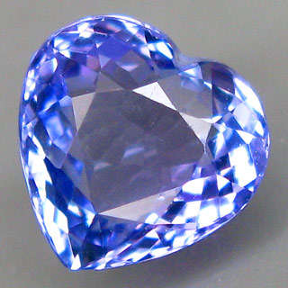 GORGEOUS 1.07 CT NATURAL HEART SHAPED D-BLOCK VIOLET BLUE TANZANITE - 2 AVAILABLE!