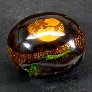 BEAUTIFUL 8.13 CTS NATURAL MULTI-COLOUR SOLID BOULDER OPAL - ANOTHER MASTERPIECE FROM NATURE!