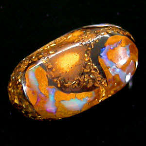 AMAZING 1.98 CTS NATURAL MULTI-COLOUR FOSSIL CRYSTAL OPAL!