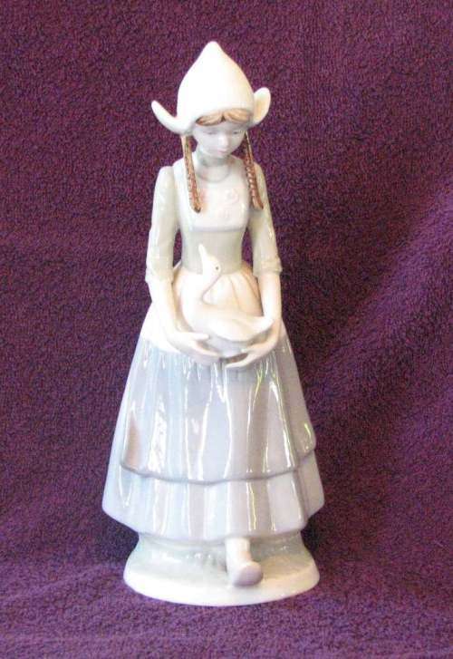 Dutch Girl with Duck - Heritage Porcelain.