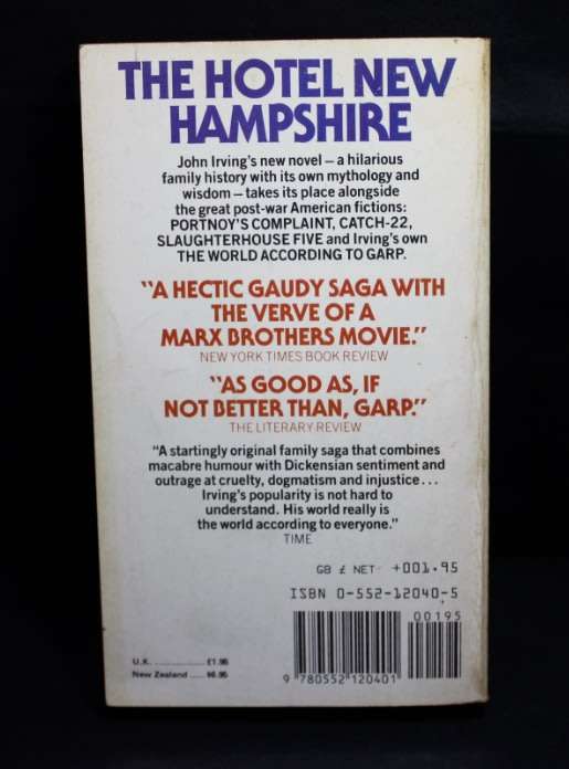 The Hotel New Hampshire by John Irving, Softcover Book
