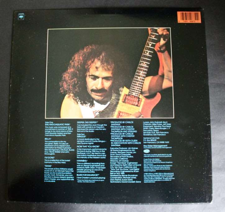 Carlos Santana Blues For Salvador LP