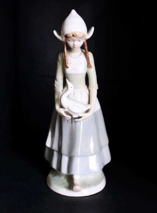 Dutch Girl with Duck - Heritage Porcelain.