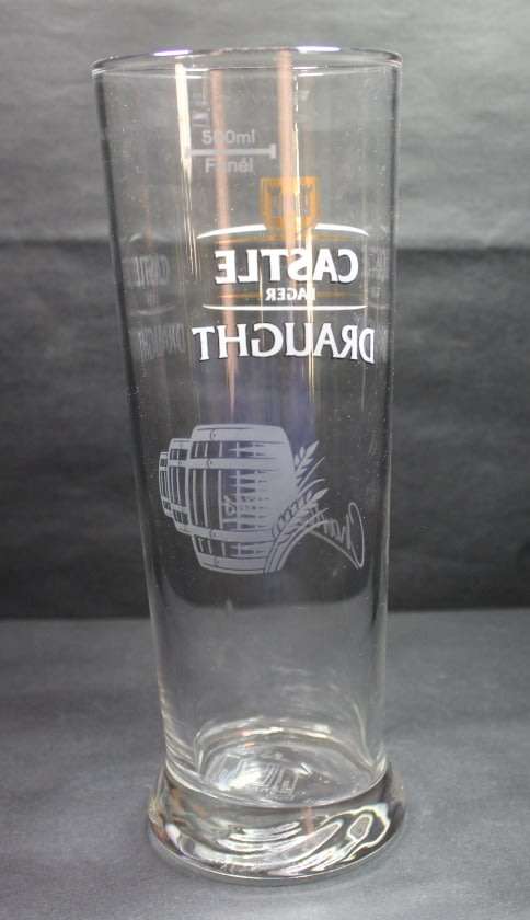 Castle Lager Draught Beer Glass Set of 6 in Original Box