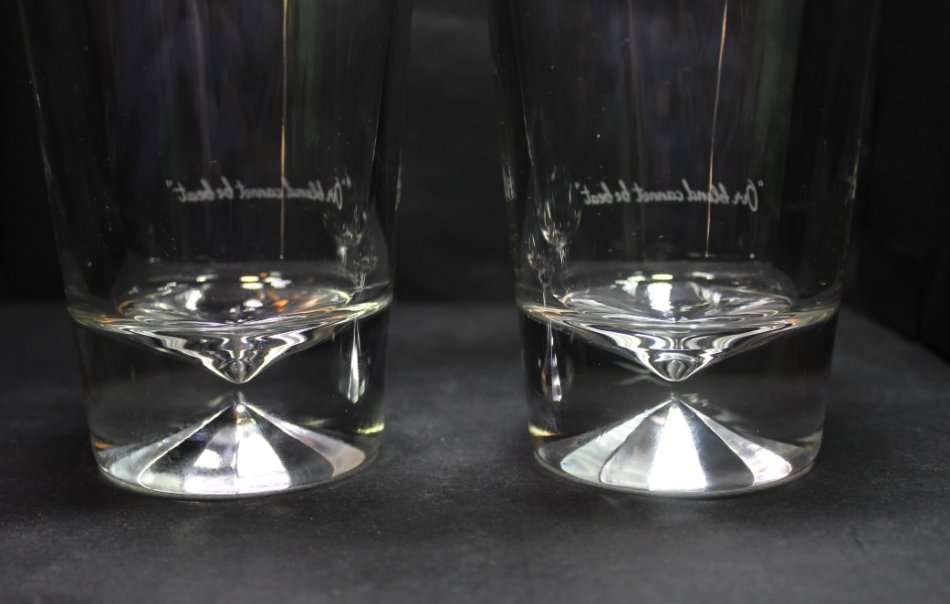 Johnnie Walker Pair Tall Scotch Whisky Glasses