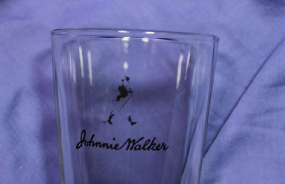 Johnnie Walker Pair Tall Scotch Whisky Glasses