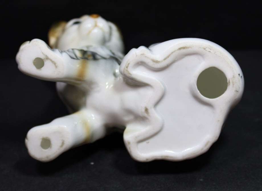 Small Tabby Kitten ceramic Ornament