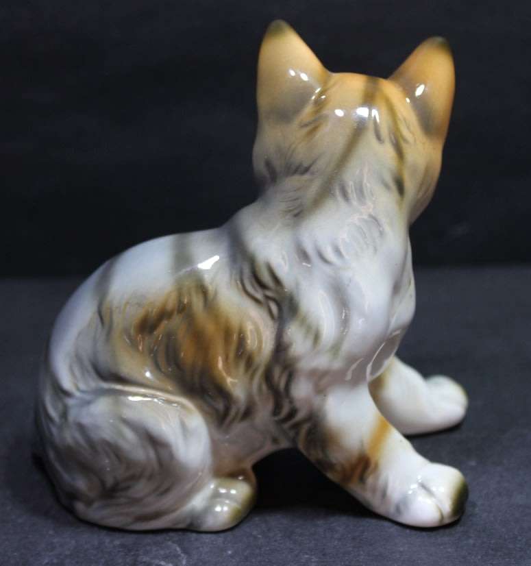 Small Tabby Kitten ceramic Ornament