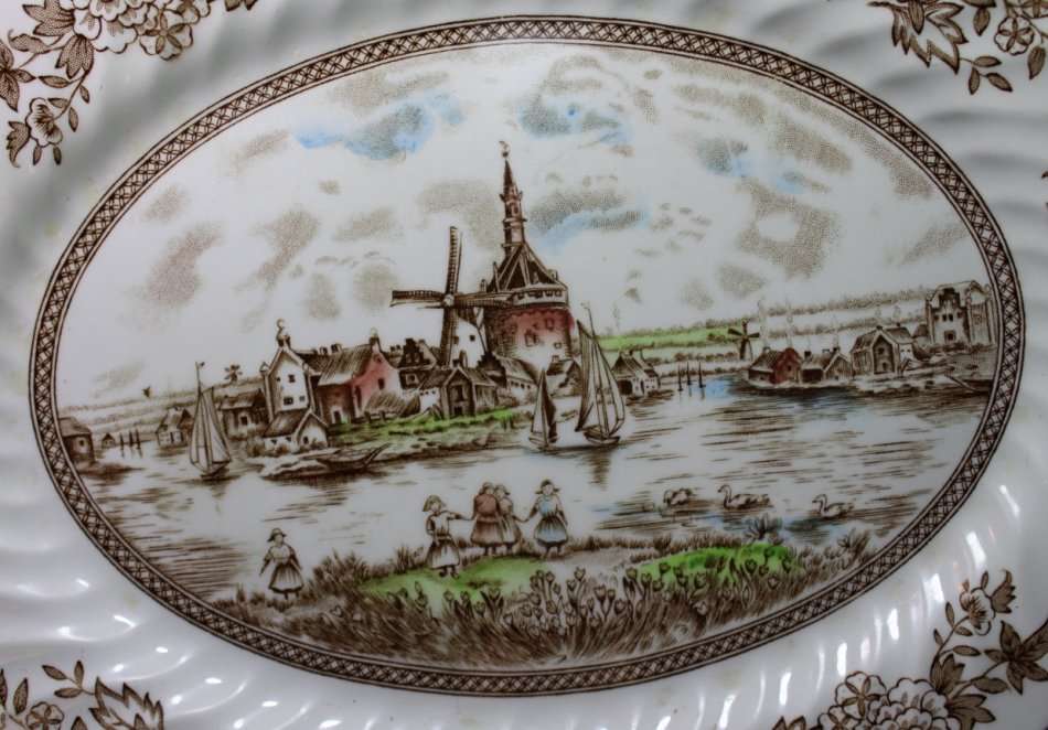 Johnson Bros Tulip Time Serving Platter