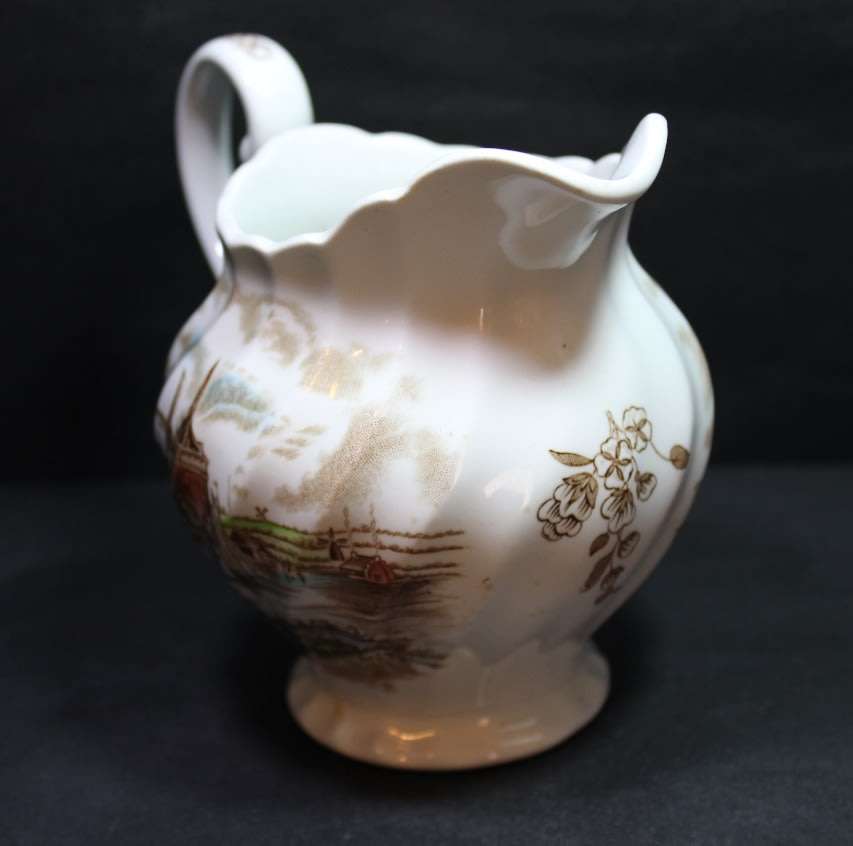 Johnson Bros Tulip Time Sauce Jug.