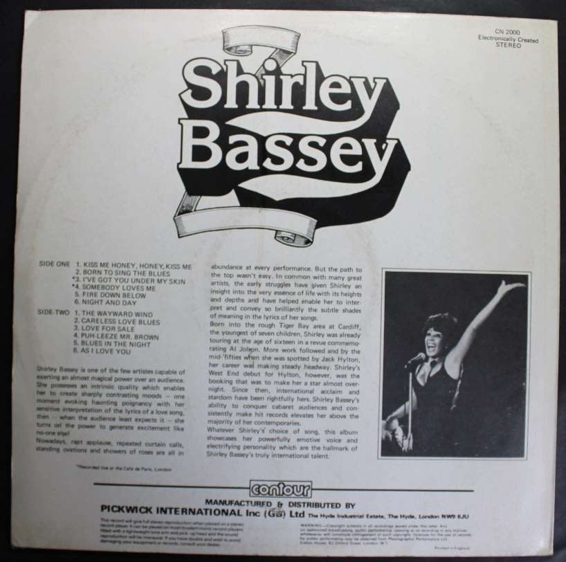 Shirley Bassey Shirley Bassey LP