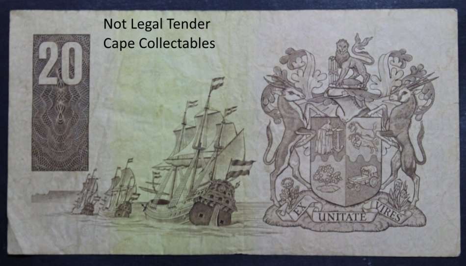 South Africa 20 Rand Bank Note 1990