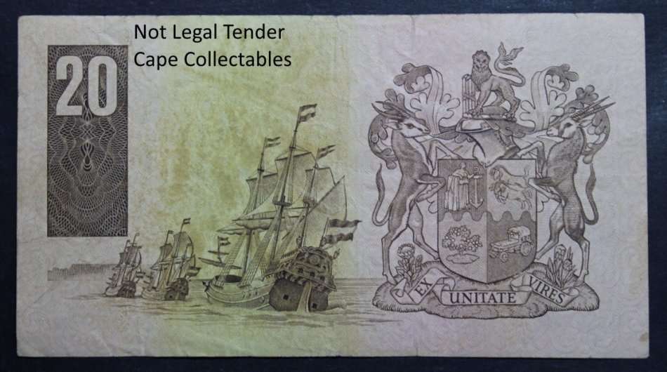 South Africa 20 Rand Bank Note 1990