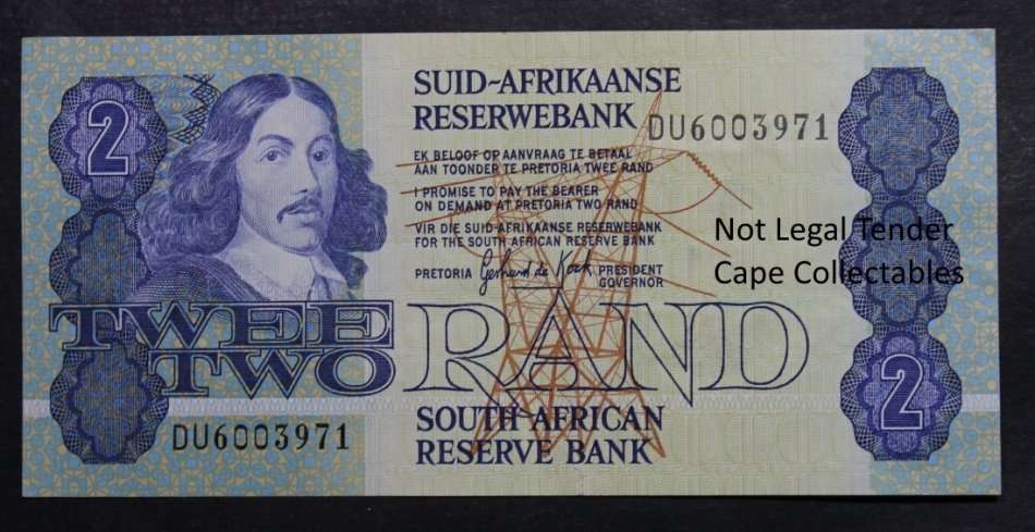 South Africa 2 Rand Bank Note 1983