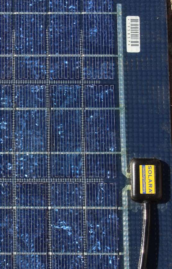 Solara SM 160M 40Watt Thinfilm Aluminium backed Solar Panel.